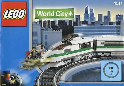 $669.95 • Buy LEGO Train 9V World City 4511 High Speed Train New Sealed