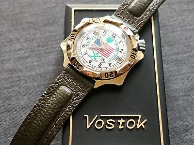 Vintage Vostok Wostok Diver Amphibia Amfibia Sailboat USSR Vostok Wrist Watch • $77