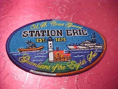 U.s. Coast Guard Station Erie Patch Unused 5 X 3 • $6.95