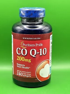 Puritan's Pride Q-SORB Co Q-10 200 Mg - 240 Rapid Release Softgels -Exp: 06/2025 • $39.95