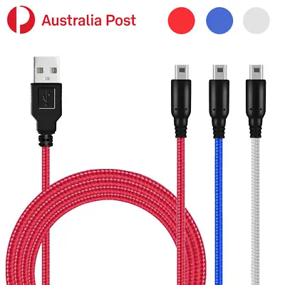 Nintendo 3DS 2DS NEW XL DSi Game Console Charger Braided USB Charging Cable Cord • $12.95