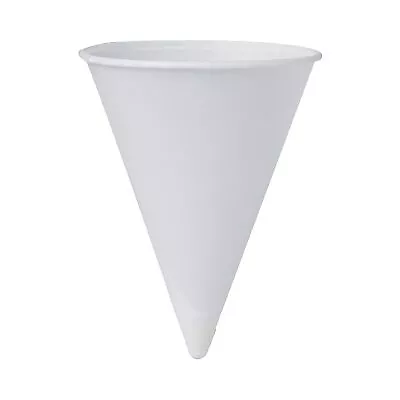 Bare Disposable Paper Cone Cup White Paper 4 Oz. 200 Ct 4R-2050 • $11.28