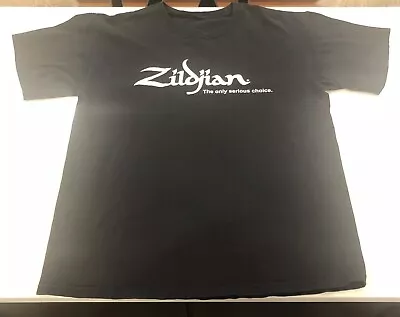 Vintage Zildjian T-shirt Mens Size SMALL BlUE Turkish Cymbals Drums Instrument • $12.79