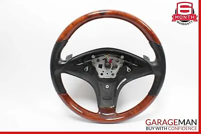 09-12 Mercedes R230 SL550 SLK300 SLK350 Steering Wheel Black Wood OEM • $309