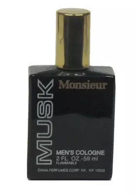 Monsieur Musk By Dana For Men 2 Oz Cologne Pour Splash • $24.95