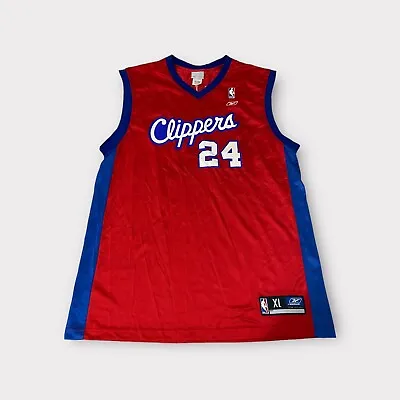 Red Reebok LA Los Angeles Clippers Miller Jersey Men's Size XL • $35