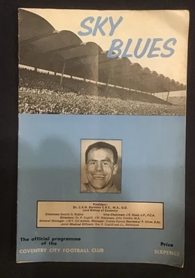 £2.49 • Buy 1963 COVENTRY CITY V Huddersfield Town Programme