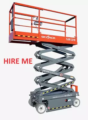 Scissor Lift Hire Access Platform MEWP Cherry Picker  Boom Lift Hire • £0.99