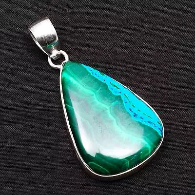 Azurite In Malachite Gemstone Ethnic Handmade Pendant Jewelry 2.2  AP-31658 • $8.17