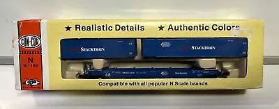 Con-Cor N Scale Pacer Stack Train Twin Stack Container Car #6348 • $19.99