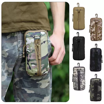 Outdoor Tactical Water Bottle Carry Pouch Belt Bag Hiking Holder Kettle Bag • $18.99