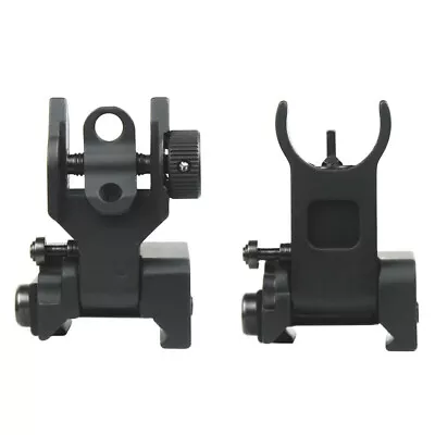 New Premium  Flip Up Front Rear Iron Sight Set Fits Picatinny Rails Flattop • $19.95