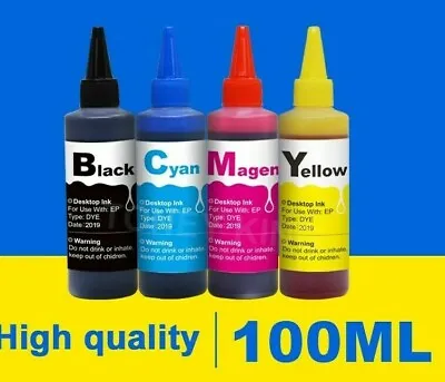 £21.89 • Buy Lot Sublimation Refill Ink For Epson & Ricoh Printers Black Cyan Magenta Yellow