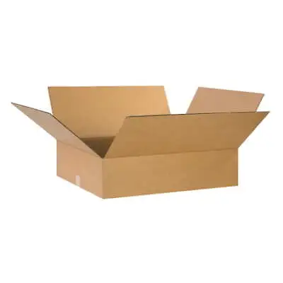 24 X 20 X 6  Flat Corrugated Boxes ECT-32 Brown Shipping/Moving Boxes 10 Boxes • $49.49