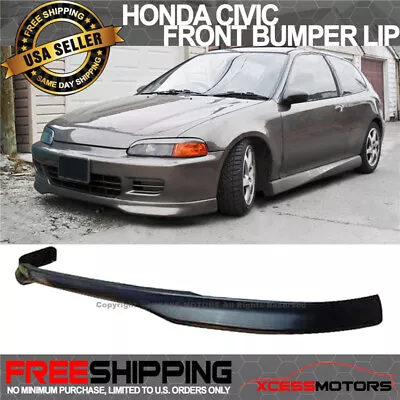 For 92-95 Honda Civic Coupe Hatchback 2DR Type-R T-R Front Bumper Lip Spoiler PP • $54.87