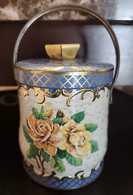 Vintage Murray Allen Confections Candy Tin/ Rose Motif • $11