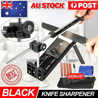 $24.95 • Buy Professional Chef Knife Sharpener Kitchen Sharpening System Fix Angle 4 Stones