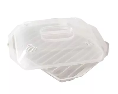 Nordic Ware Bacon Rack With Lid 10.25x8x2 Inches White • $22.55