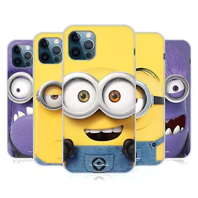 OFFICIAL DESPICABLE ME FULL FACE MINIONS SOFT GEL CASE FOR APPLE IPHONE PHONES • $19.95