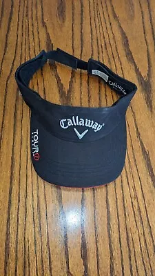  Callaway Golf PGA Tour Visor FT Fusion Technology Hat Black & White Cap • $8