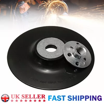 £6.88 • Buy 125mm 5  M14 Rubber Backing Pad Fibre Disc For Angle Grinder Sanding Polisher