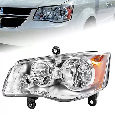 Driver Side Headlight For 11-20 Dodge Grand Caravan 08-16 Chrysler Town&Country • $55.95