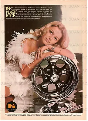 1974 Keystone Wheels Vintage Magazine Ad  Mag Wheels  Sexy Girl Klassic Look • $7.99