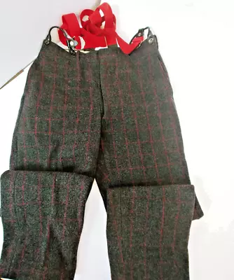 Heavy All Wool Tweed Breeches Hunting Riding Antique Pants Vtg • $79.95