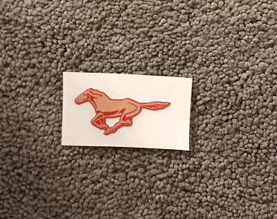 Ford Mustang Pony Custom Decal Red On Gold 2 Inches Wide BRAND NEW • $5.49