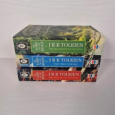 J R R Tolkien The Lord Of The Rings Trilogy Book Set Harper Collins 1999  • £12.99