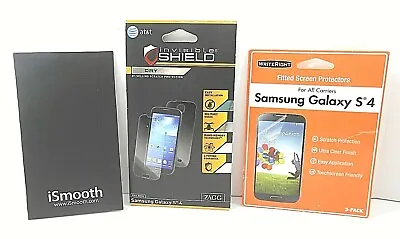 Zagg InvisibleShield Screen Protector Skin For Samsung Galaxy S4 And 2 FREE Lot • $8.99