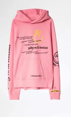 Zadig & Voltaire Ladies Georgy Multicusto Voltaire Happy Sweatshirt RRP £235 • £39.99