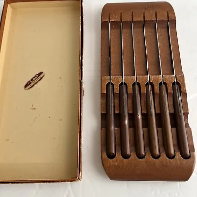 $39.99 • Buy Vintage KA-BAR Kitchen Knife Set No. P176-C With Original Wood Case
