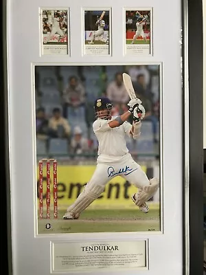 Limited Edition Signed Sachin Tendulkar Collectible Print With Certificate. • £450