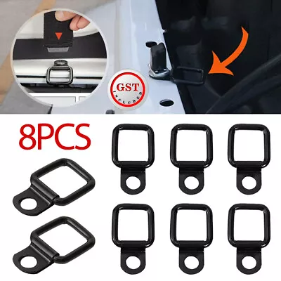 $8.94 • Buy 8x Heavy Duty Fixing Point Anchor Lashing Eye Tie Down Loop Black D-Ring Hook AU