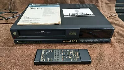 Vintage Mitisubishi Video Cassette Recorder VCR - HS-U20 • $14.99