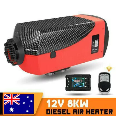 12V 8KW Diesel Air Heater Tank Remote Control Thermostat Caravan Motorhome RV • $103.99