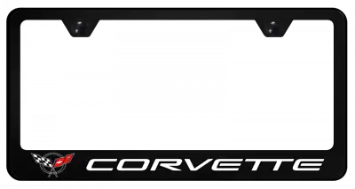 Chevrolet Corvette C5 Black Polycarbonate License Plate Frame Official Licensed • $22.95