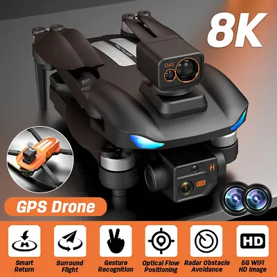 $197.29 • Buy 5G WiFi Drone 8K ESC Dual Camera Obstacle Avoidance Follow Me GPS FPV Quadcopter