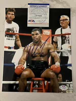 Mike Tyson Signed 8x10 Photo With PSA/DNA COA • $94