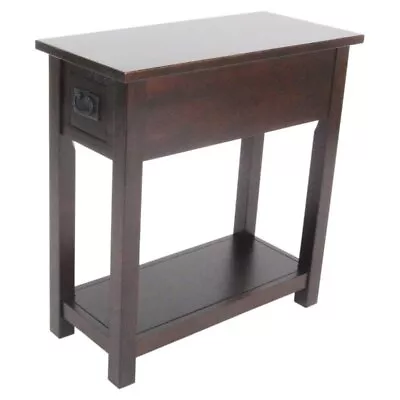 Alaterre Furniture Mission Wood Chairside Table In Espresso • $200.75