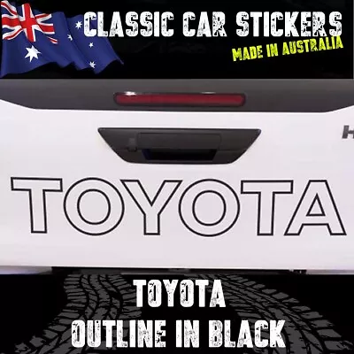 Toyota Tailgate Outline Logo Hilux Revo Rugged X Tailgate Decal • $29