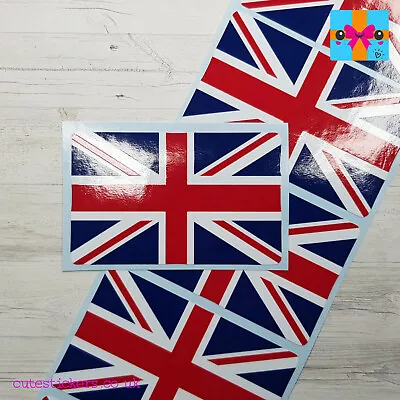 Union Jack Flag Sticker UK Matt Gloss Waterproof Laptop Car Mobile Phone Decal • £1.75