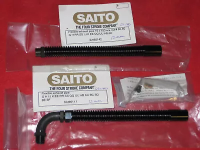 2 SAITO 12mm FLEX MUFFLERS SAITO 65 72 80 91 100 4-stroke MODEL AIRPLANE ENGINE • $52