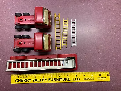 1970's Vintage Small Tonka Fire Truck Pressed Steel Red 2 Truck Cab & Ladders • $5