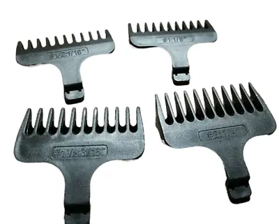 Wahl Trimmer Lithium Ion Beard Stubble Guide Comb Set 1/16-1/4 T Blade #1/2-#2 • $20.70