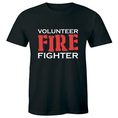 Firefighter Volunteer Fire Rescue Thin Red Line Department Tshirt Mens Shirt Tee • $14.99