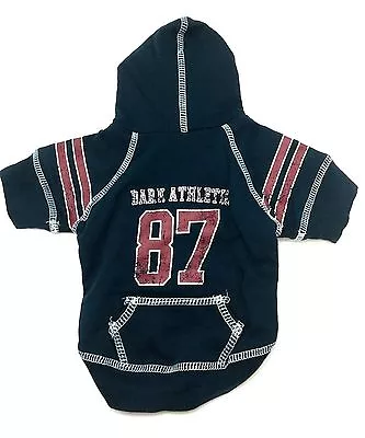 Martha Stewart Pets Dog Hooded Vest Bark Athletic 87 Shirt Clothes Navy Apparel • $11.99