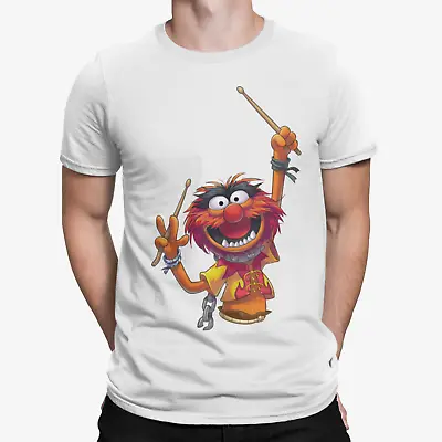 Animal T-Shirt -  Muppets Band Mens Funny Retro & Cool Drums Drummer Cartoon • £8.39