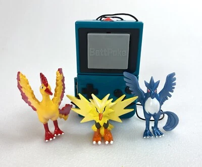 $34.98 • Buy Pokemon Vintage BattPoke Complete Figures Set Articuno Moltres Zapdos 1999 90s